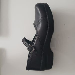 Dansko Marcelle Mary Jane clogs, size 8 (39 Euro), black leather